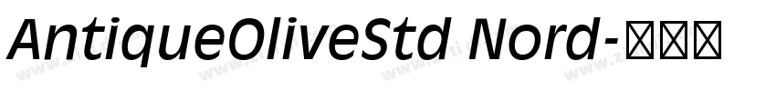 AntiqueOliveStd Nord字体转换
